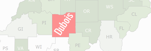 Dubois County Map
