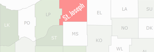 St. Joseph County Map